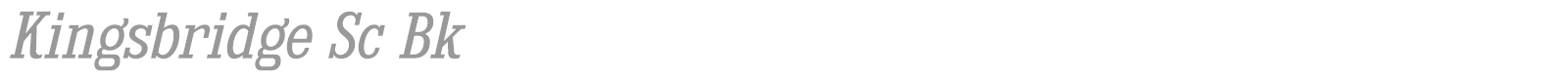 Kingsbridge font preview